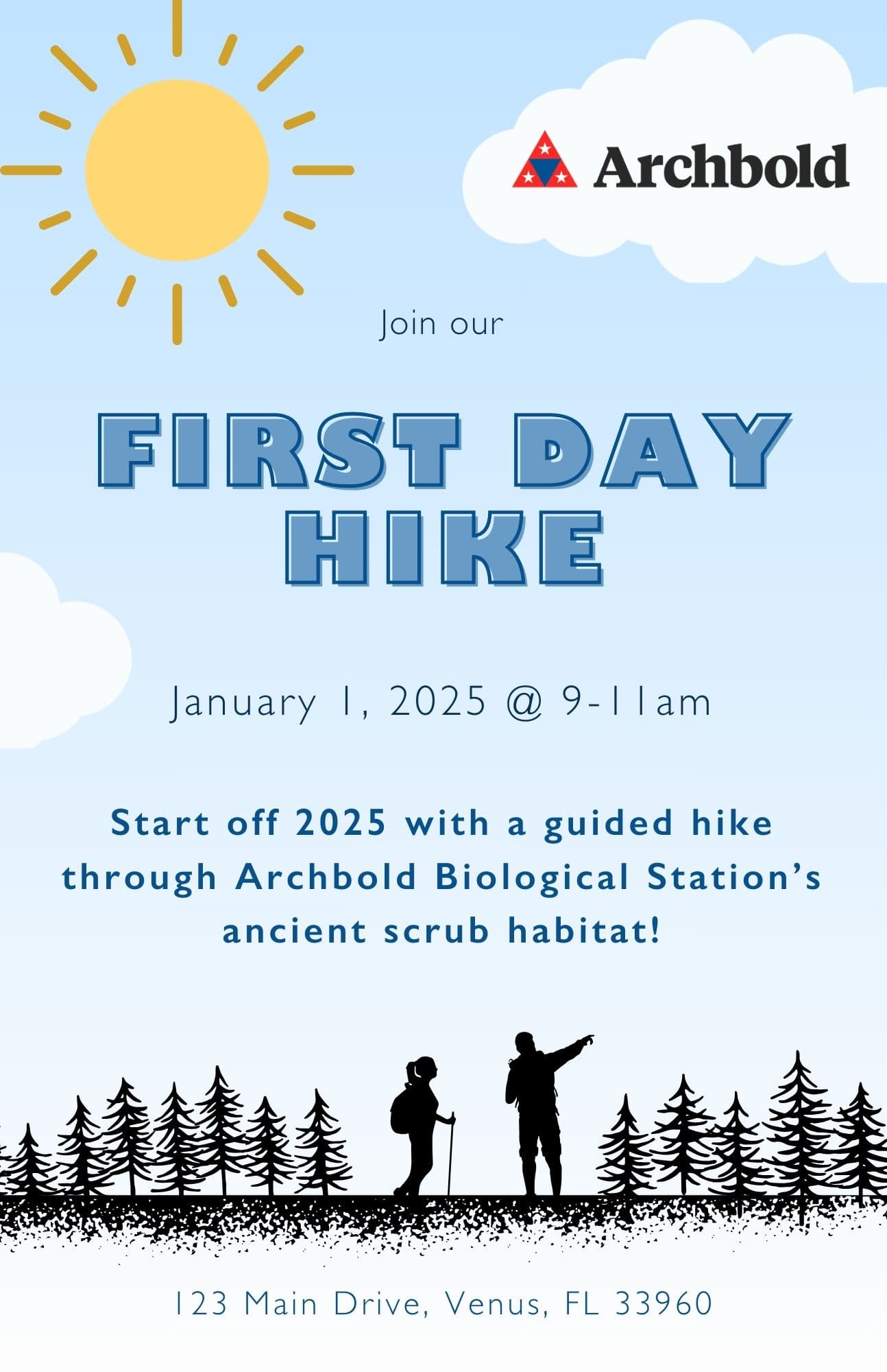 First Day Hike flyer