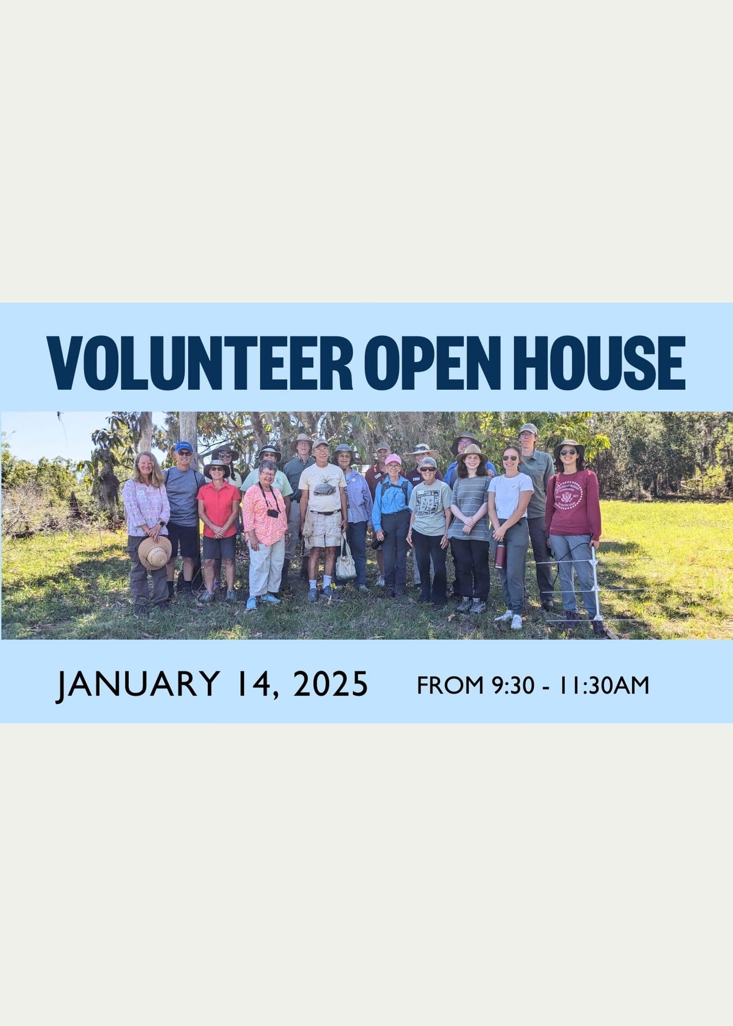 Volunteer Open House Flyer