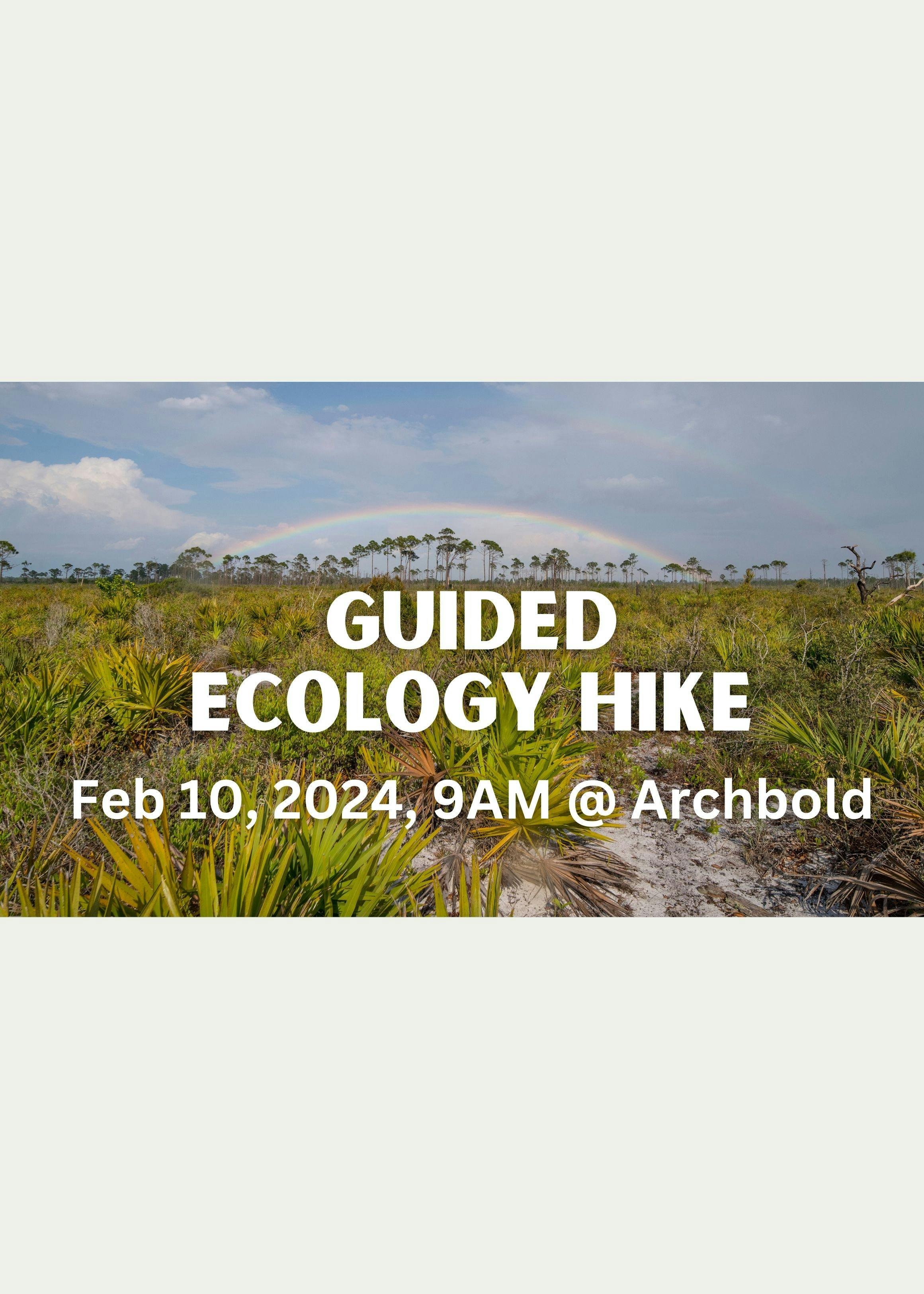 Guided Ecology Hike, Feb 10, 2024, 9AM at Archbold